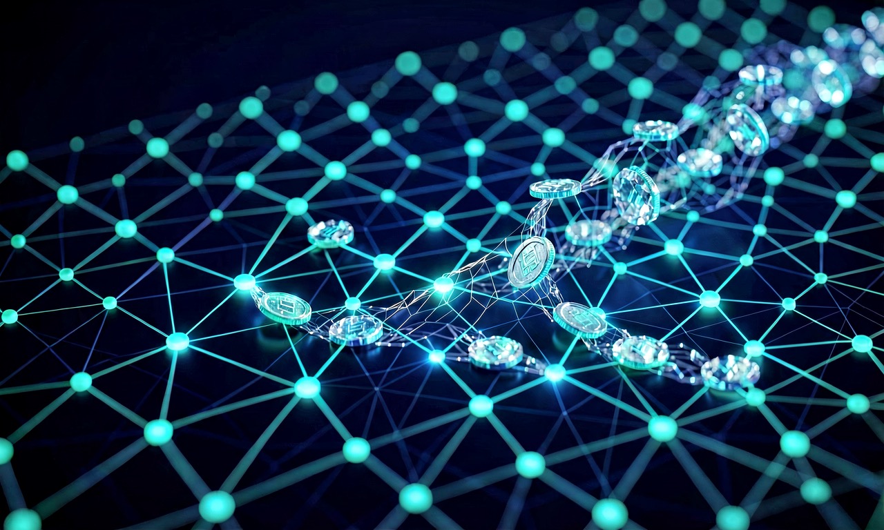 Abstract visualization of autonomous agents transacting on a digital lattice