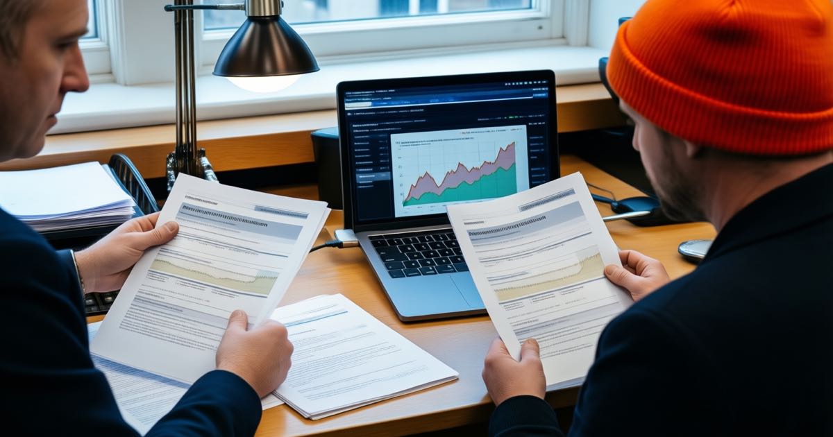 Analysts reviewing monitoring dashboards of autonomous AI agent incidents at a policy institute desk