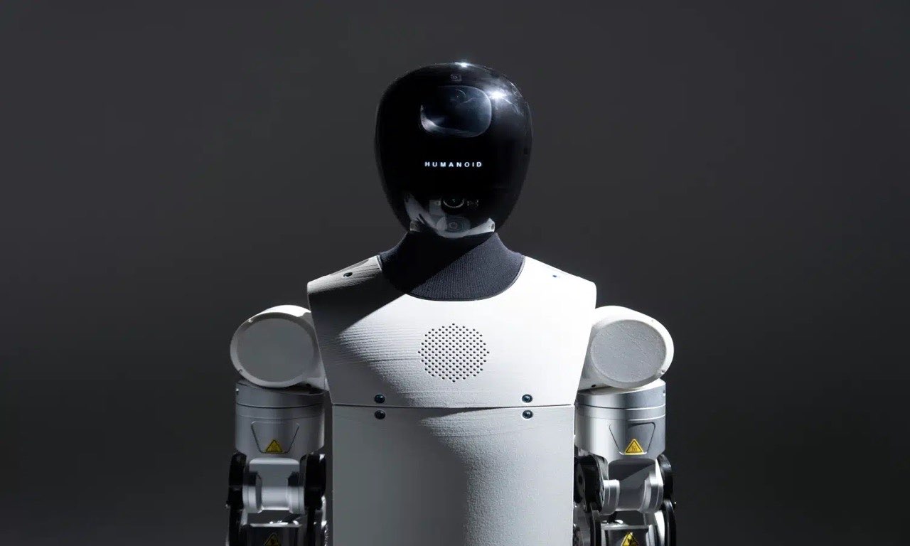 Humanoid HMND-01 Alpha wheeled humanoid robot