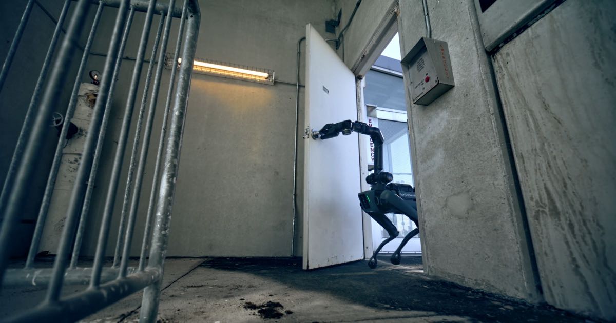 Boston Dynamics Spot quadruped robot, which ICE plans to purchase at amounts up to $2 million for inspection and hazard-assessment work