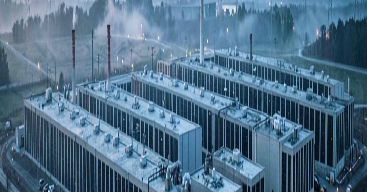 A data centre campus under construction, representing AI infrastructure expansion.