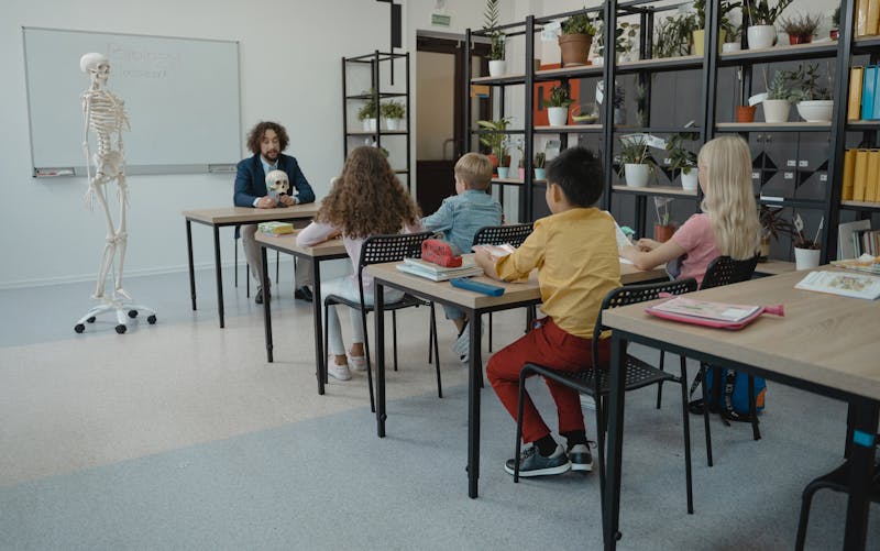 Students in group discussion representing interpersonal skills and AI learning balance
